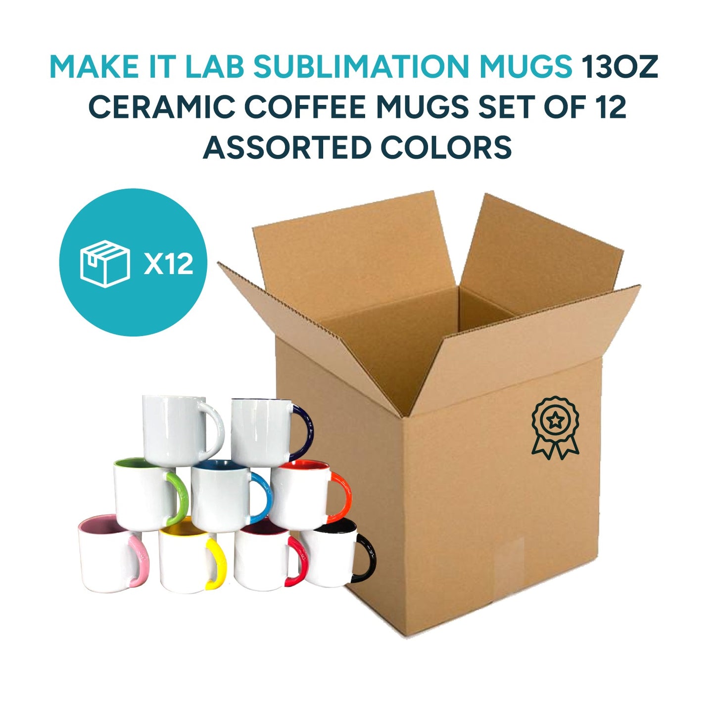 Mugs inside and on handles color for sublimation 11 oz | Choose Inside color and on Handles