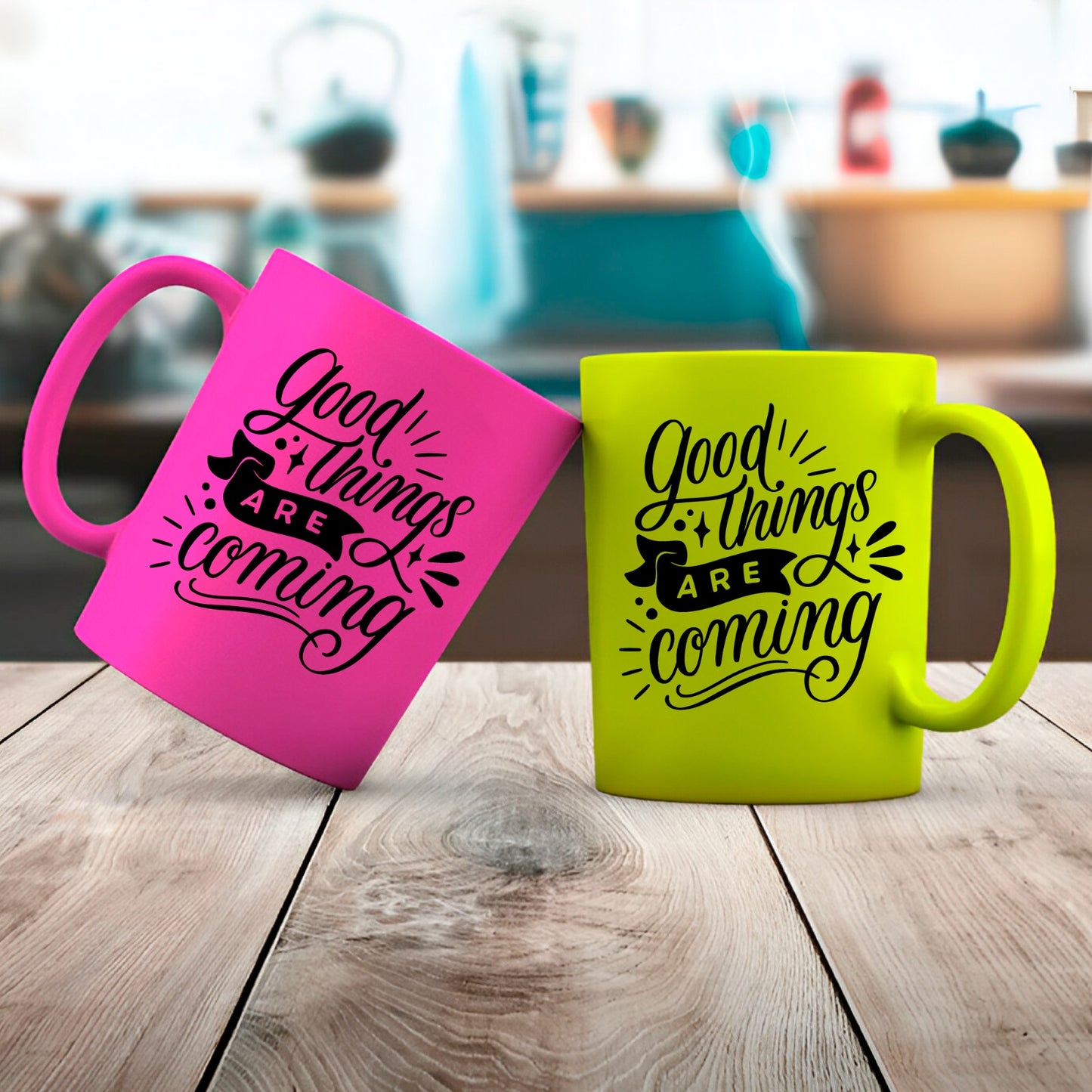 Neon mugs for sublimation 11 oz. Buy it in topics of 3 Colors