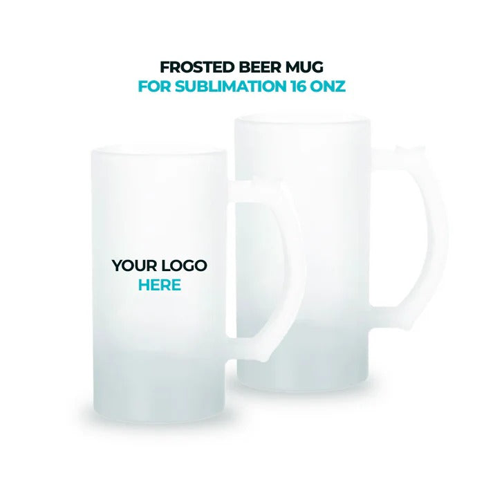 Frosted Beer Mugs for Sublimation 16 oz