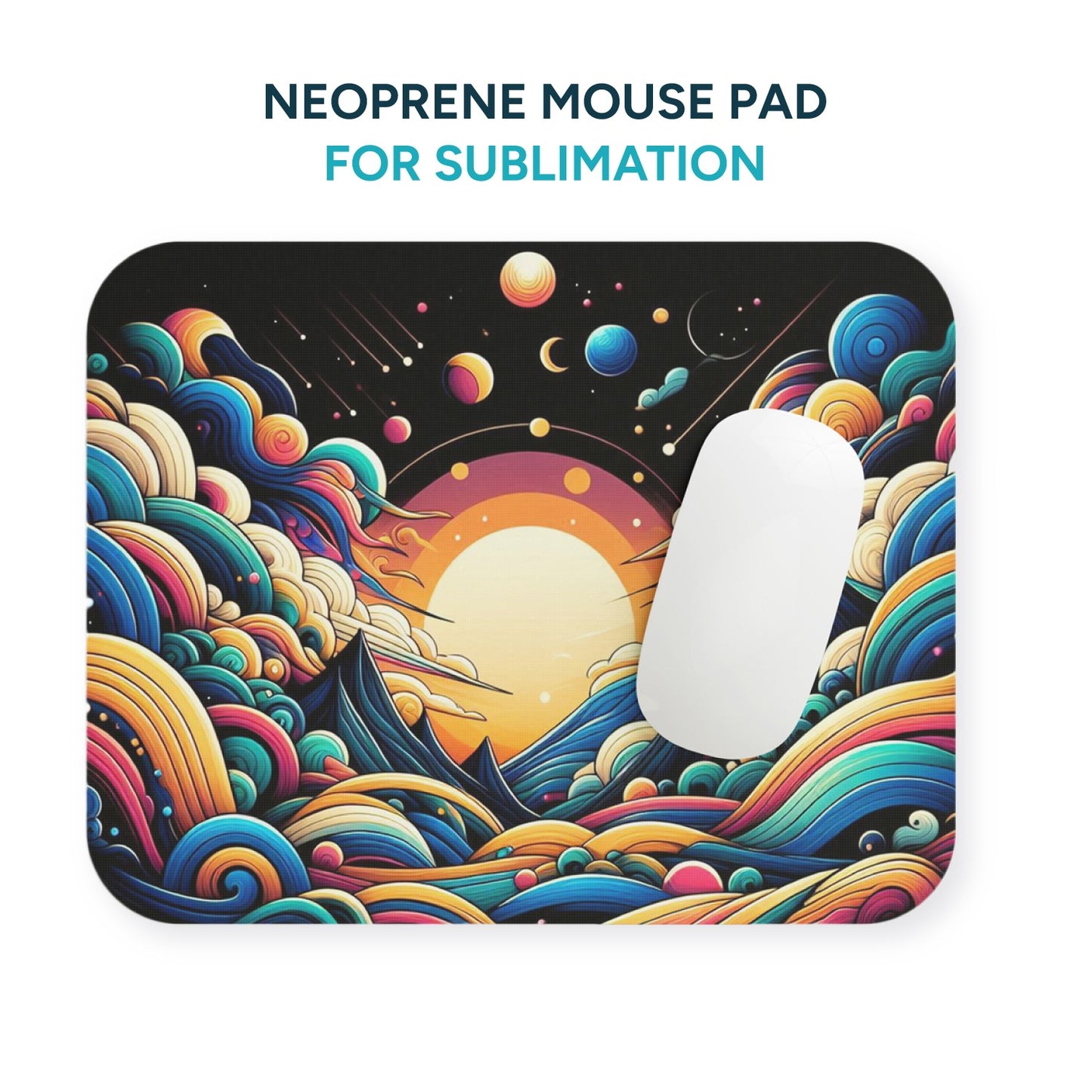 Neoprene mouse pad for sublimation x 6 Units.