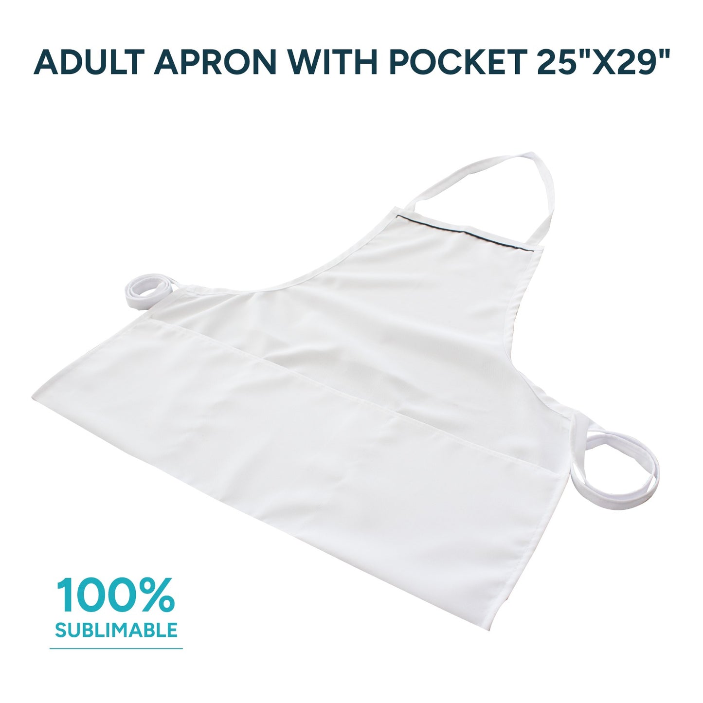 Adult apron without pocket 25"x29"