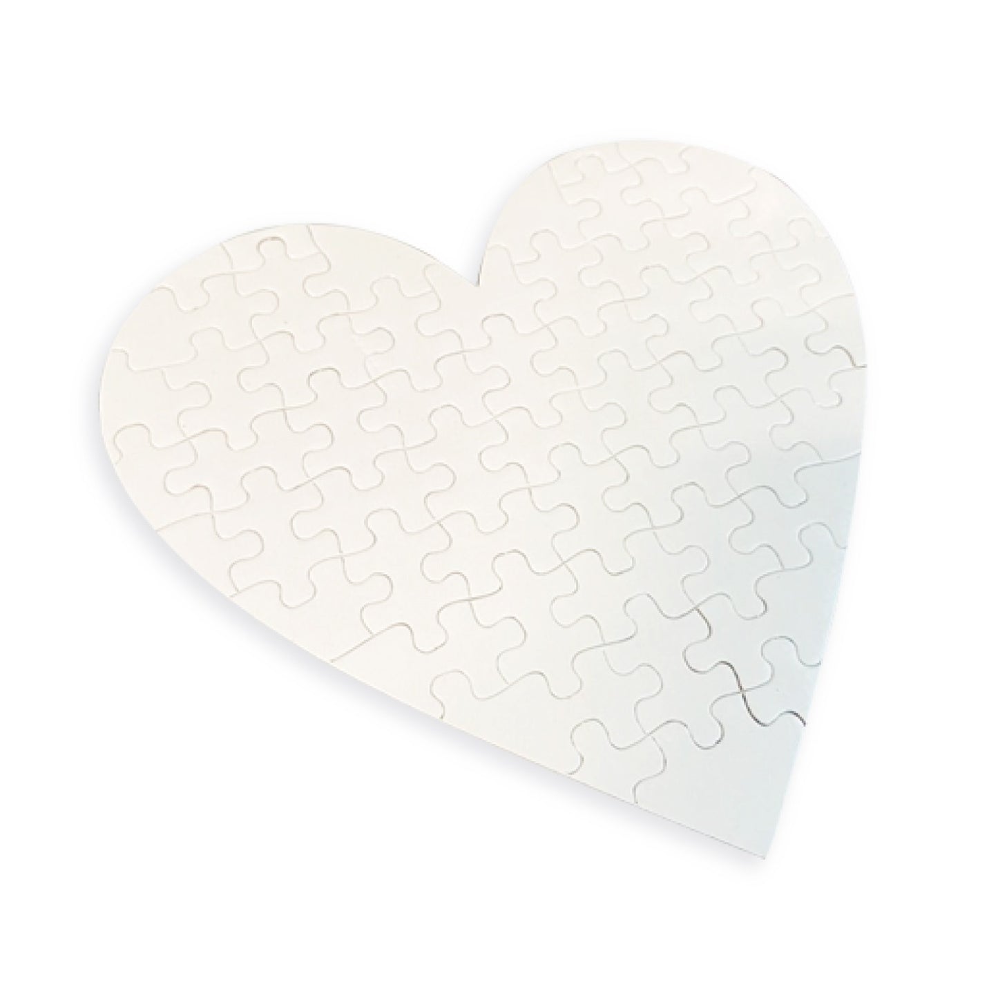 Cardboard puzzle heart shape 20x20 cm for sublimation (box of 10 and 50 units)