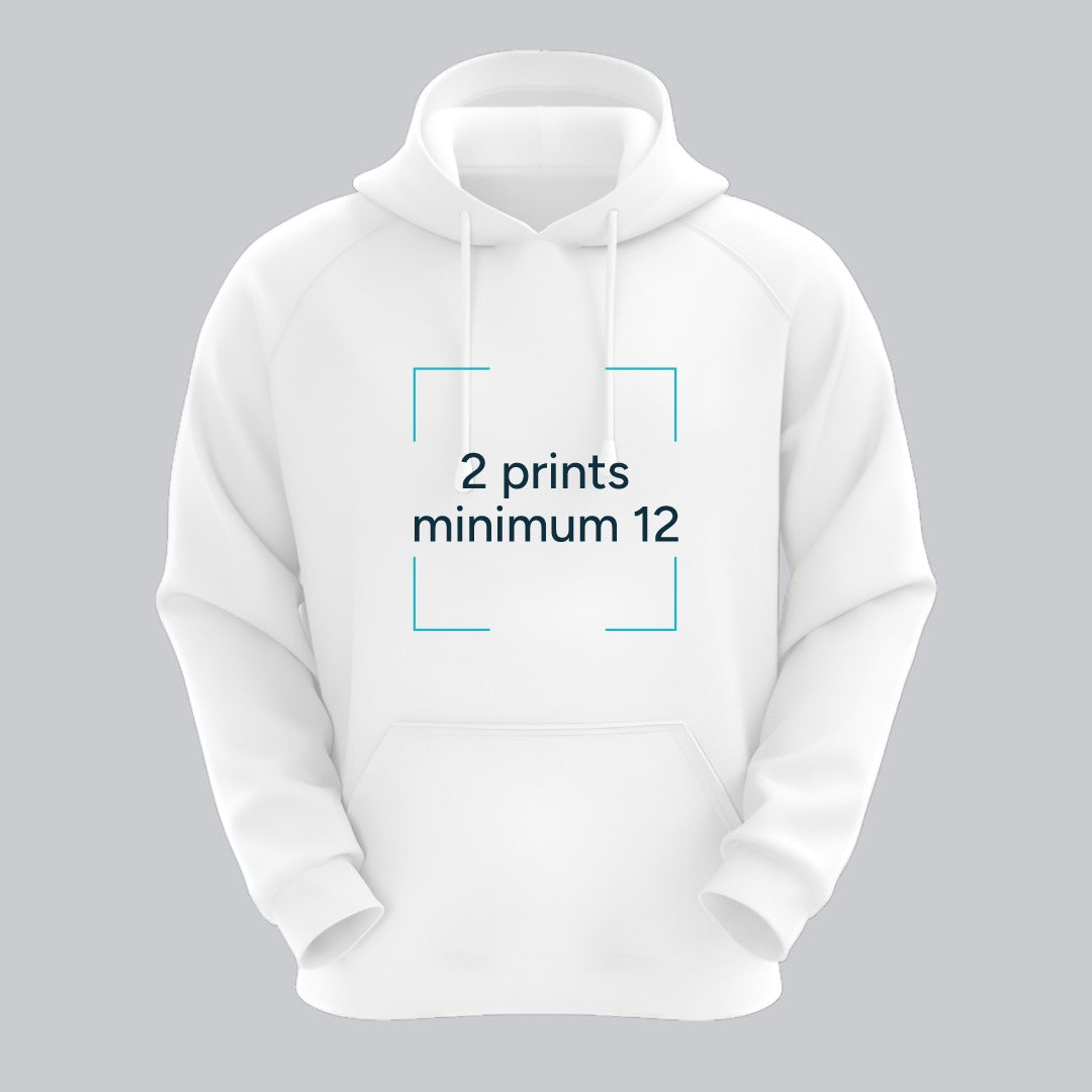 Hoodies 2 print minimum 12