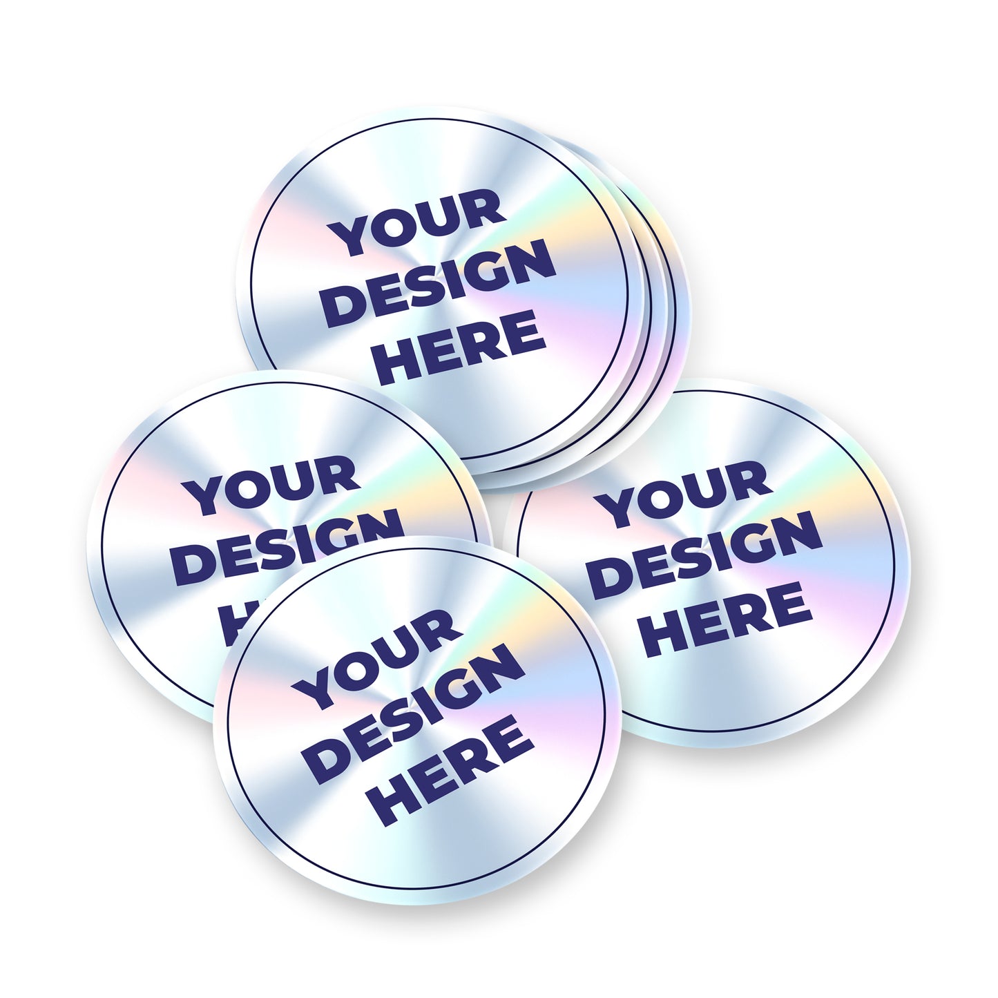 Holographic Stickers - Rounded Square Stickers